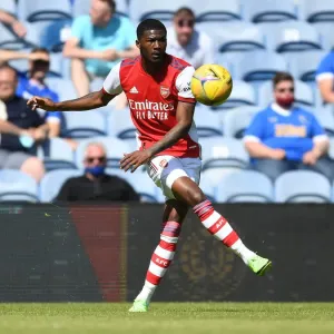 Arsenal's Ainsley Maitland-Niles in Action during Pre-Season Friendly against Rangers (2021-22)