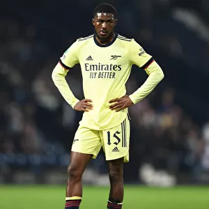 Arsenal's Ainsley Maitland-Niles in Action against West Bromwich Albion in Carabao Cup Match