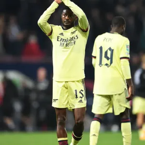 Arsenal's Ainsley Maitland-Niles Celebrates Carabao Cup Victory over West Bromwich Albion Arsenal's Ainsley Maitland-Niles Celebrates Carabao Cup Victory over West Bromwich Albion