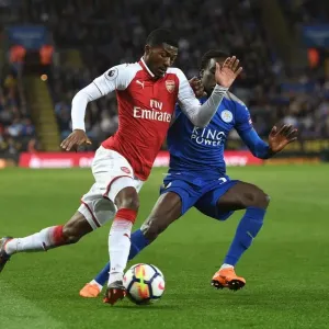 Arsenal's Ainsley Maitland-Niles Clashes with Leicester's Fousseni Diabate in Premier League Showdown