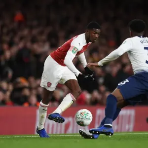 Arsenal's Ainsley Maitland-Niles Outmaneuvers Tottenham's Danny Rose in Carabao Cup Quarterfinal Showdown Arsenal's Ainsley Maitland-Niles Outmaneuvers Tottenham's Danny Rose in Carabao Cup Quarterfinal Showdown
