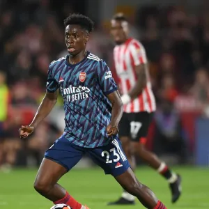 Arsenal's Albert Sambi Lokonga in Action against Brentford in 2021-22 Premier League Arsenal's Albert Sambi Lokonga in Action against Brentford in 2021-22 Premier League