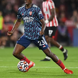 Arsenal's Albert Sambi Lokonga in Action against Brentford in 2021-22 Premier League