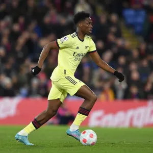 Arsenal's Albert Sambi Lokonga in Action against Crystal Palace - Premier League 2021-22