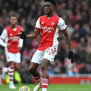 Arsenal's Albert Sambi Lokonga in Action against Newcastle United - Premier League 2021-22