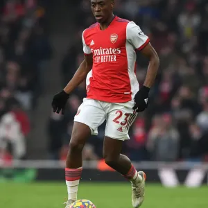 Arsenal's Albert Sambi Lokonga in Action: Premier League 2021-22 - Arsenal vs Burnley