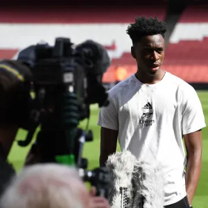 Arsenal's Albert Sambi Lokonga - Pre-Match Interview Ahead of Arsenal vs Norwich City, Premier League 2021-22 Arsenal's Albert Sambi Lokonga - Pre-Match Interview Ahead of Arsenal vs Norwich City, Premier League 2021-22