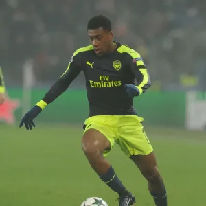 Arsenal's Alex Iwobi in Action against FC Basel during the 2016-17 UEFA Champions League Arsenal's Alex Iwobi in Action against FC Basel during the 2016-17 UEFA Champions League