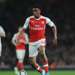 Arsenal's Alex Iwobi in Action Against Sunderland, Premier League 2016-17 Arsenal's Alex Iwobi in Action Against Sunderland, Premier League 2016-17