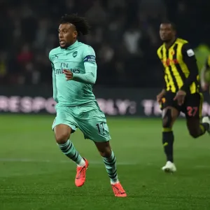 Arsenal's Alex Iwobi in Action: Watford vs Arsenal, 2018-19 Premier League