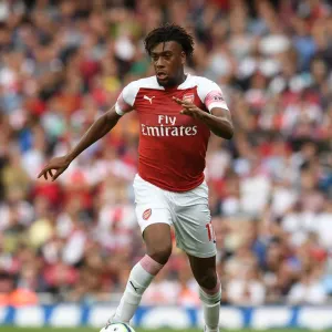 Arsenal's Alex Iwobi in Action Against West Ham United, Premier League 2018-19