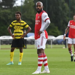 Arsenal's Alex Lacazette in Action: Pre-Season Match vs. Watford (2021-22)