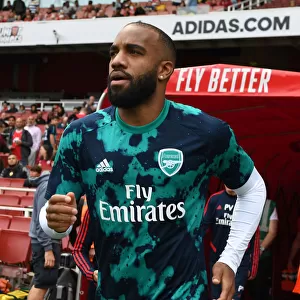 Arsenal's Alex Lacazette Prepares for Arsenal v Olympique Lyonnais at Emirates Cup 2019