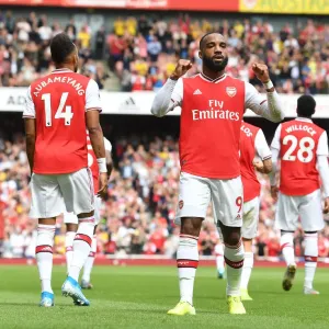 Arsenal FC Print - Alex Lacazette Scores Against Burnley