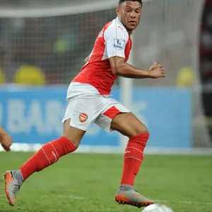 Arsenal's Alex Oxlade-Chamberlain in Action Against Everton at 2015 Asia Trophy, Singapore Arsenal's Alex Oxlade-Chamberlain in Action Against Everton at 2015 Asia Trophy, Singapore