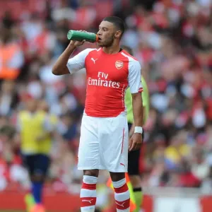 Arsenal's Alex Oxlade-Chamberlain in Action against AS Monaco at the Emirates Cup 2014-15