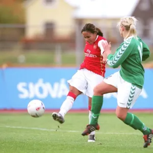 Arsenal's Alex Scott Scores Five Goals Against Breidablik in UEFA Cup Quarterfinal Arsenal's Alex Scott Scores Five Goals Against Breidablik in UEFA Cup Quarterfinal