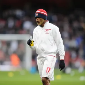 Arsenal's Alex Song in FA Cup Action Against Leeds United at Emirates Stadium Arsenal's Alex Song in FA Cup Action Against Leeds United at Emirates Stadium