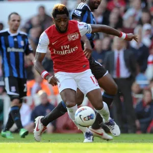Arsenal's Alex Song Scores in 3-1 Victory over Stoke City, Barclays Premier League, Emirates Stadium, 10/23/11