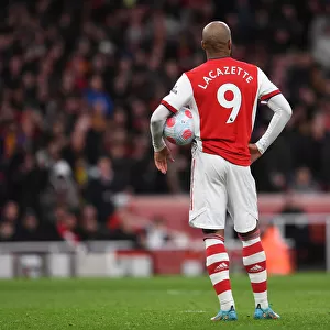 Arsenal's Alexandre Lacazette in Action against Leicester City - Premier League 2021-22