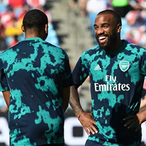 Arsenal's Alexandre Lacazette Gears Up Before Arsenal v Fiorentina, 2019 International Champions Cup, Charlotte