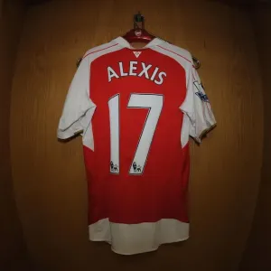 Arsenal's Alexis Sanchez in the Changing Room Before Arsenal vs Everton, Premier League 2015/16 Arsenal's Alexis Sanchez in the Changing Room Before Arsenal vs Everton, Premier League 2015/16