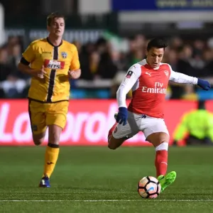 Arsenal's Alexis Sanchez in FA Cup Action: Arsenal vs. Sutton United