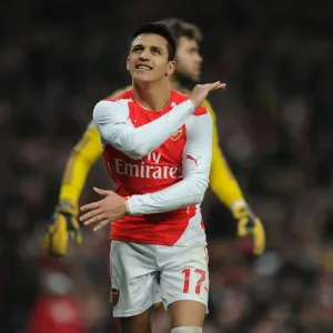 Arsenal's Alexis Sanchez in FA Cup Fifth Round Clash Against Middlesbrough