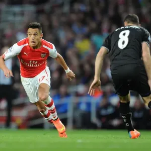 Arsenal's Alexis Sanchez Faces Off Against Burnley's Dean Marney in Premier League Showdown Arsenal's Alexis Sanchez Faces Off Against Burnley's Dean Marney in Premier League Showdown