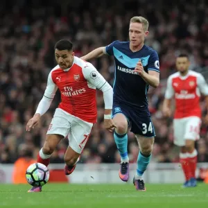 Arsenal's Alexis Sanchez Faces Off Against Middlesbrough's Adam Forshaw in Premier League Clash Arsenal's Alexis Sanchez Faces Off Against Middlesbrough's Adam Forshaw in Premier League Clash