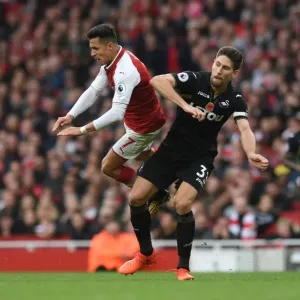 Arsenal's Alexis Sanchez Fouls by Swansea's Federico Fernandez (2017-18) Arsenal's Alexis Sanchez Fouls by Swansea's Federico Fernandez (2017-18)