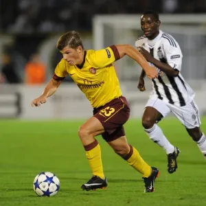 Arsenal's Andrey Arshavin Scores in 3-1 Victory over Partizan's Medo in UEFA Champions League