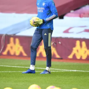Arsenal's Arthur Okonkwo at Empty Villa Park: Aston Villa vs Arsenal, Premier League 2021