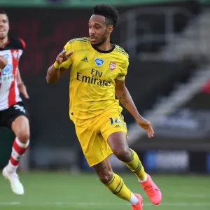 Arsenal's Aubameyang in Action: Southampton vs. Arsenal, Premier League 2019-2020 Arsenal's Aubameyang in Action: Southampton vs. Arsenal, Premier League 2019-2020