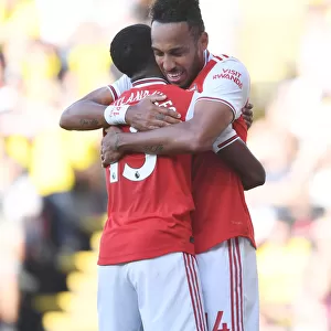 Arsenal's Aubameyang Doubles Up: Victory over Watford (2019-20)