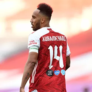 Arsenal's Aubameyang at Empty FA Cup Final Against Chelsea, 2020
