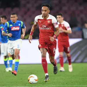 Arsenal's Aubameyang Faces Napoli in Europa League Quarterfinals