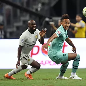Arsenal's Aubameyang Faces Off Against PSG's Diarra in International Champions Cup Clash