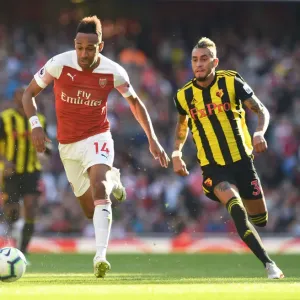 Arsenal's Aubameyang Faces Off Against Watford's Pereyra in Premier League Clash