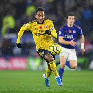 Arsenal's Aubameyang Goes Head-to-Head with Leicester City in Premier League Showdown