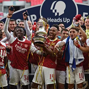 Arsenal's Aubameyang Lifts FA Cup: Arsenal v Chelsea, FA Cup Final 2020 (Empty Wembley)