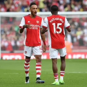 Arsenal's Aubameyang and Maitland-Niles Celebrate Victory over Norwich City Arsenal's Aubameyang and Maitland-Niles Celebrate Victory over Norwich City