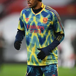 Arsenal's Aubameyang Prepares for Manchester United Clash in Empty Old Trafford (2020-21 Premier League)