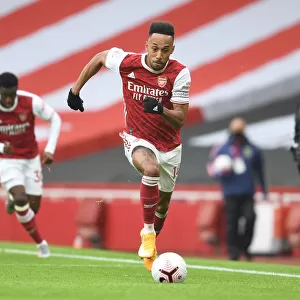Arsenal's Aubameyang Scores Alone: Emirates Stadium's Empty Goal (2020-21)