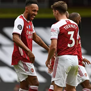 Arsenal's Aubameyang Scores Brace: Gunners Secure Victory over Watford in Premier League Clash (2019-20)