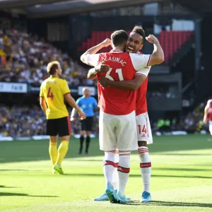 Arsenal's Aubameyang Scores Brace: Arsenal's Victory Over Watford (2019-20)