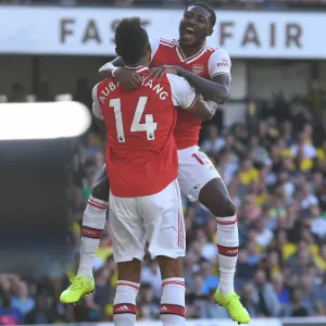 Arsenal's Aubameyang Scores Brace: Arsenal's Victory Over Watford (2019-20)