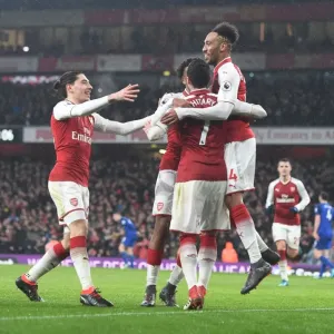 Arsenal's Aubameyang Scores Fourth Goal in Thrilling Arsenal v Everton Match, 2017-18 Season