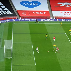 Arsenal's Aubameyang Scores Third Goal vs Norwich City (2019-20)