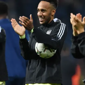 Arsenal's Aubameyang Scores Hat-Trick in Carabao Cup Victory over West Bromwich Albion Arsenal's Aubameyang Scores Hat-Trick in Carabao Cup Victory over West Bromwich Albion